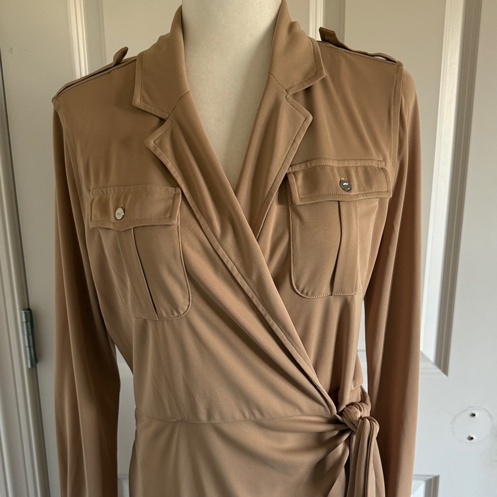 Lauren Ralph Lauren Women's Stretch Jersey Wrap Dress Size M - Picture 3 of 9